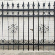 Residential Wrought iron Fence Metal Fence with Wrought Iron Decorative Ornaments Steel Fence for wholesales